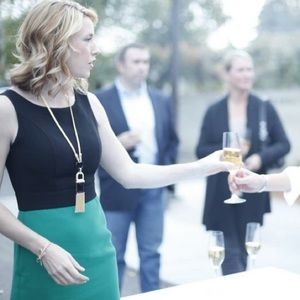 Color block cocktail dress ✨